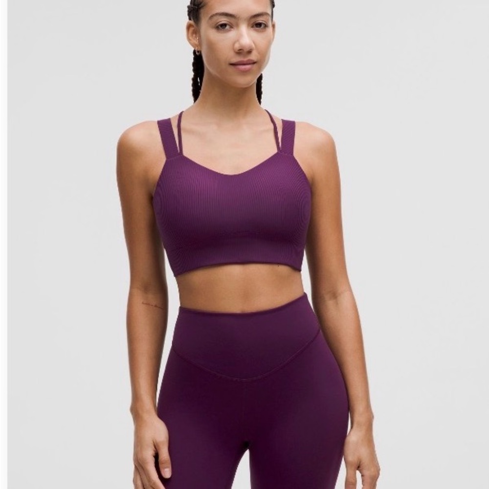 Lululemon Like a Cloud Ribbed Longline Bra D/DD